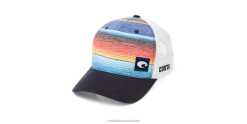 Costa Del Mar BAJA STRIPE TRUCKER Unisex Blue Accessory JD4ZT699