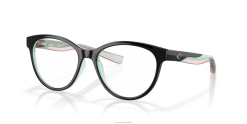 Costa Del Mar OCEAN RIDGE 510 Unisex Black Seafoam Blush Crystal Eyeglasses JD4ZT350