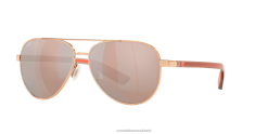 Costa Del Mar PELI Men Shiny Rose Gold Sunglasses JD4ZT297