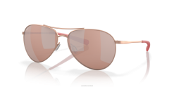 Costa Del Mar PIPER Men Satin Rose Gold Sunglasses JD4ZT101