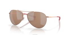 Costa Del Mar PIPER Men Satin Rose Gold Sunglasses JD4ZT99