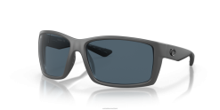 Costa Del Mar REEFTON Men Matte Gray Sunglasses JD4ZT147