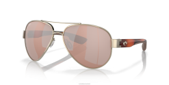 Costa Del Mar SOUTH POINT Men Rose Gold Sunglasses JD4ZT50