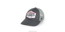 Costa Del Mar TOPO STRIPED BASS TRUCKER Unisex Gray Accessory JD4ZT712