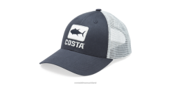 Costa Del Mar TUNA WAVES TRUCKER Unisex Navy Accessory JD4ZT721