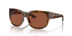 Costa Del Mar WATERWOMAN Women Shiny Palm Tortoise Sunglasses JD4ZT914